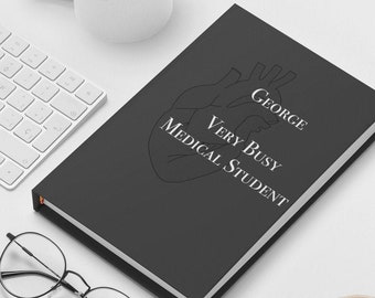 student planner ut Personalised Medical Student Notebook journal hardback Medical Student gift starting university gift future doctor notebook notepad