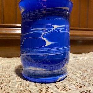 Vase, Painted Vase, Makeup Brush Caddy, Floral Vase, Painted Glass, Tabletop Vase, Candleholder, Plant Holder, Glass Vase, Floral Decoration