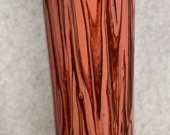 Vase, Bud Vase, Pink and Burgundy Bud Vase, Glass Vase, Floral Bud Vase, Floral Decoration, Tabletop Decoration, Painted Glass, One of a Kin