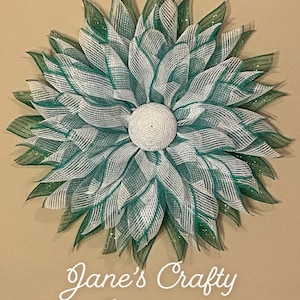 Wreath, Front Door Wreath, Door Hanger, Everyday Wreath, Farmhouse Wreath, All Season Wreath, Country Wreath, Neutral Wreath, Fabric Mesh