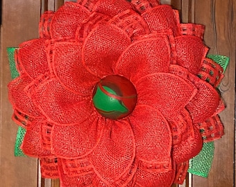 Wreath, Christmas Wreath, Holiday Wreath, Christmas Decoration, Front Door Wreath, Door Hanger, Winter Wreath, Red and Green Wreath