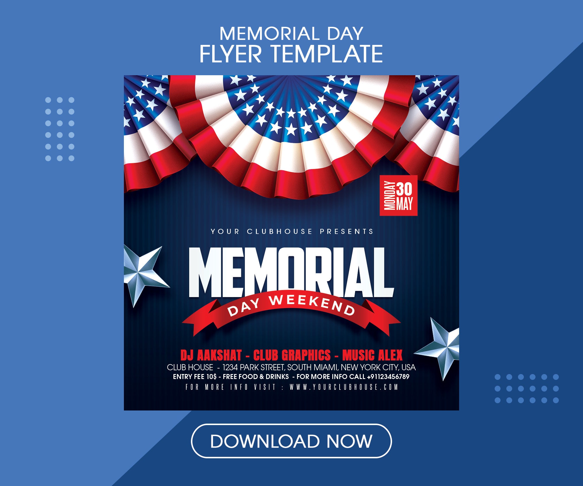 Memorial Day Flyer Template, Editable Memorial Day Flyer, Memorial Day Memorial Day Flyer Template, Editable Memorial Day Flyer, Memorial Day