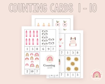 Counting Cards Etsy Counting Cards Etsy