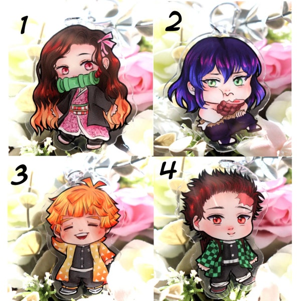 Cute Anime Keychains - Etsy