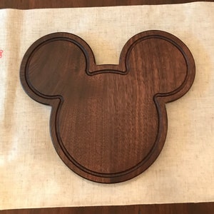 Mickey walnut cutting board/Mickey charcuterie board/Disney cutting board/ butter board