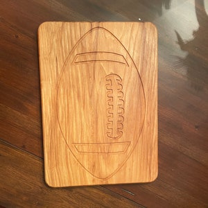 Football cutting board/ football charcuterie board