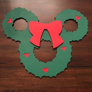 Mickey Christmas wreath/ Christmas decor/ Mickey Christmas