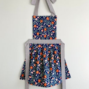 Rifle Paper Co. Kids Apron - Primrose in Navy Fabric