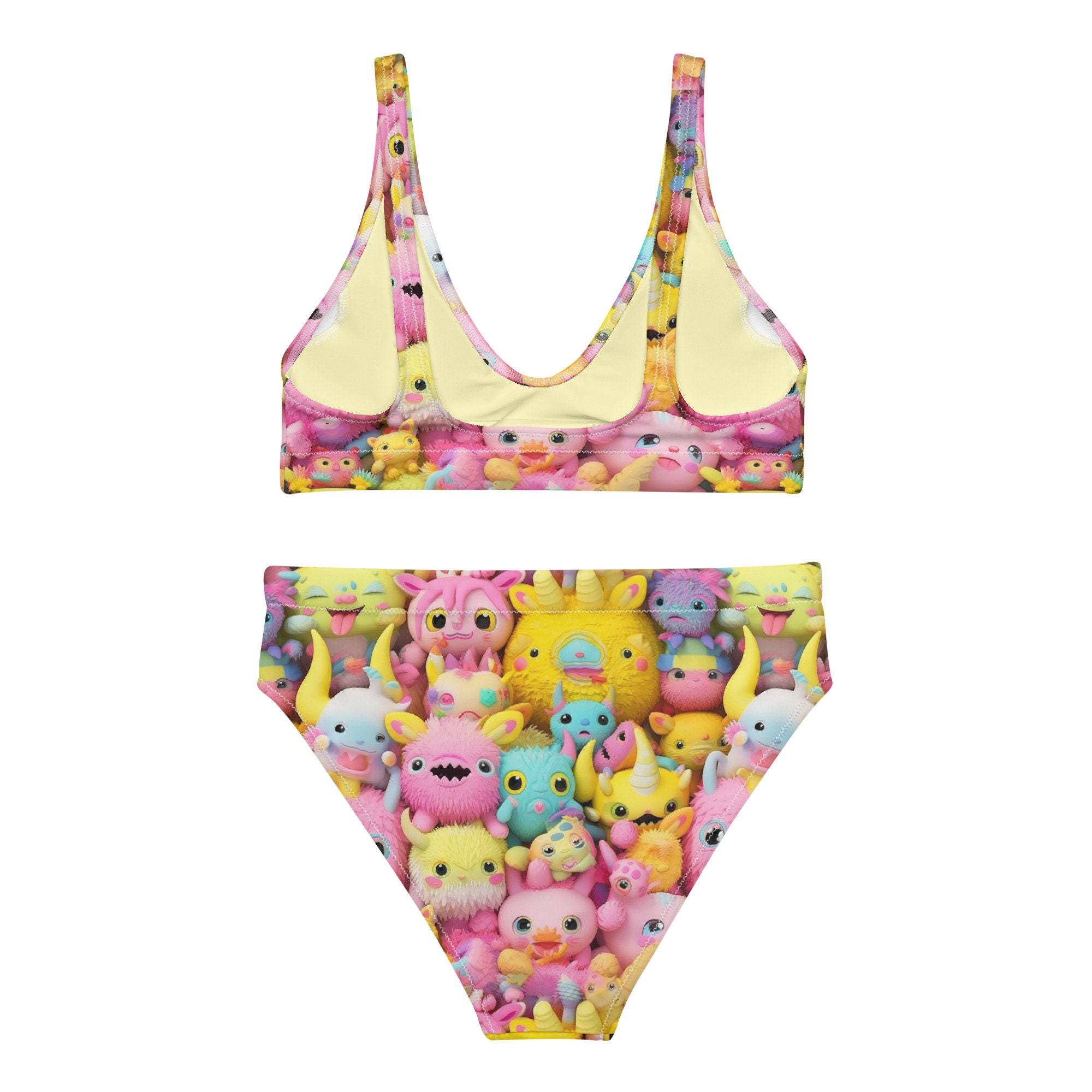 Tie-Dye Kawaii Bikini Set – 3D Flower Mini Skirt Swimsuit