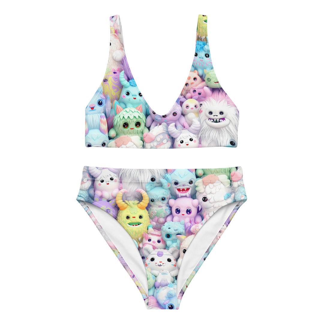 Bikini High waisted Cute White Kawaii Bikini Set Pastel Women Swimwear bikini-high-waisted-cute-white-kawaii-bikini-set-pastel-women-swimwear