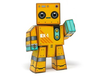 Box Buddies Box Figure 01 BX-1 - Make Your Own Poseable Robot Paper Toy