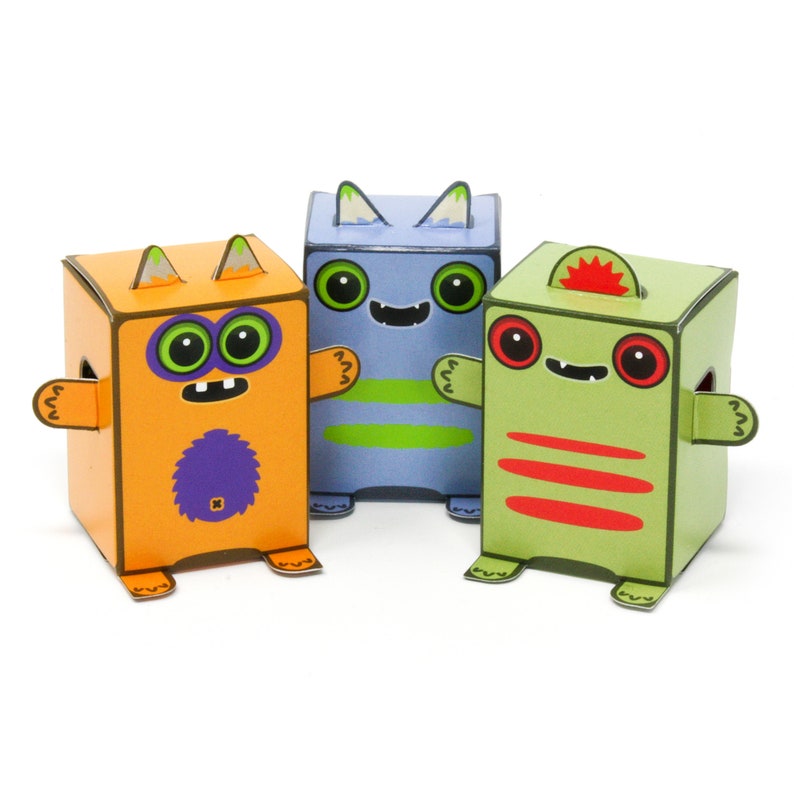 Box Buddies Boxibos Monsters Pack of 12 Mini Box Monsters image 7