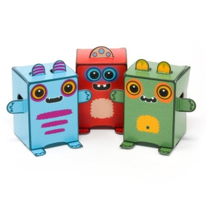 Box Buddies Boxibos Monsters Pack of 12 Mini Box Monsters image 5