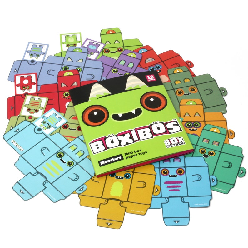 Box Buddies Boxibos Monsters Pack of 12 Mini Box Monsters image 3