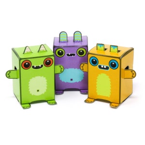 Box Buddies Boxibos Monsters Pack of 12 Mini Box Monsters image 4