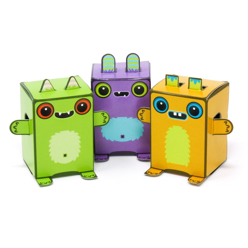 Box Buddies Boxibos Monsters Pack of 12 Mini Box Monsters image 4