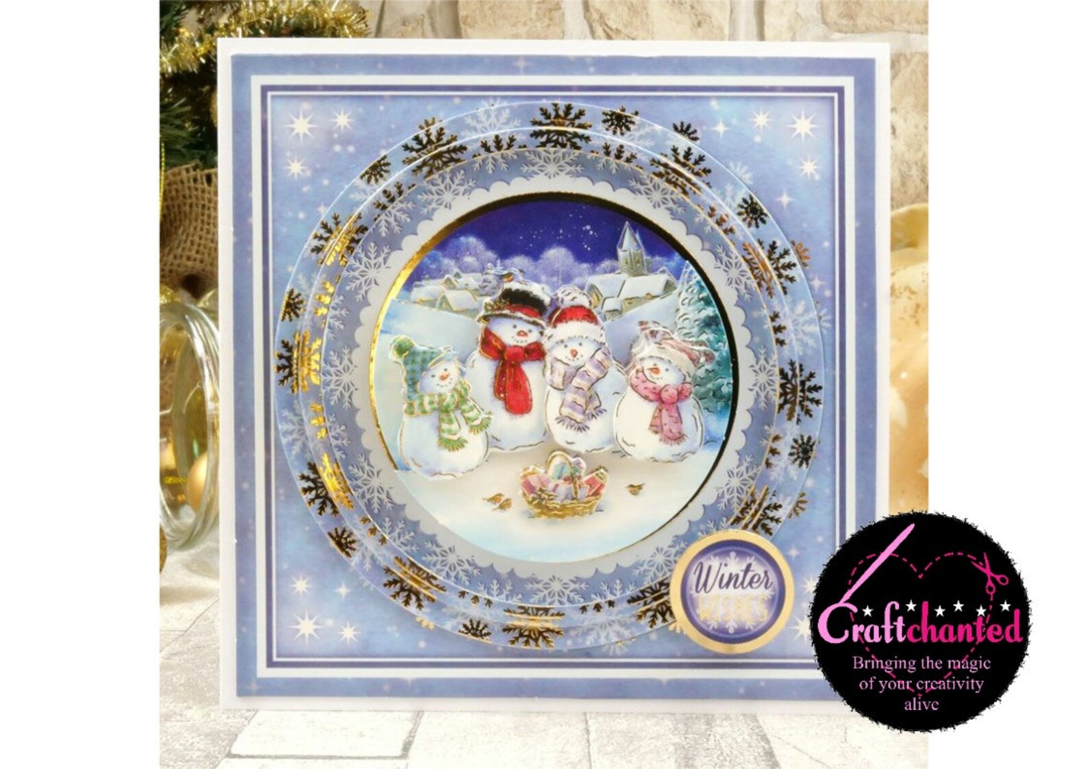 Hunkydory Festive Friends Decoupage Card Kit Etsy