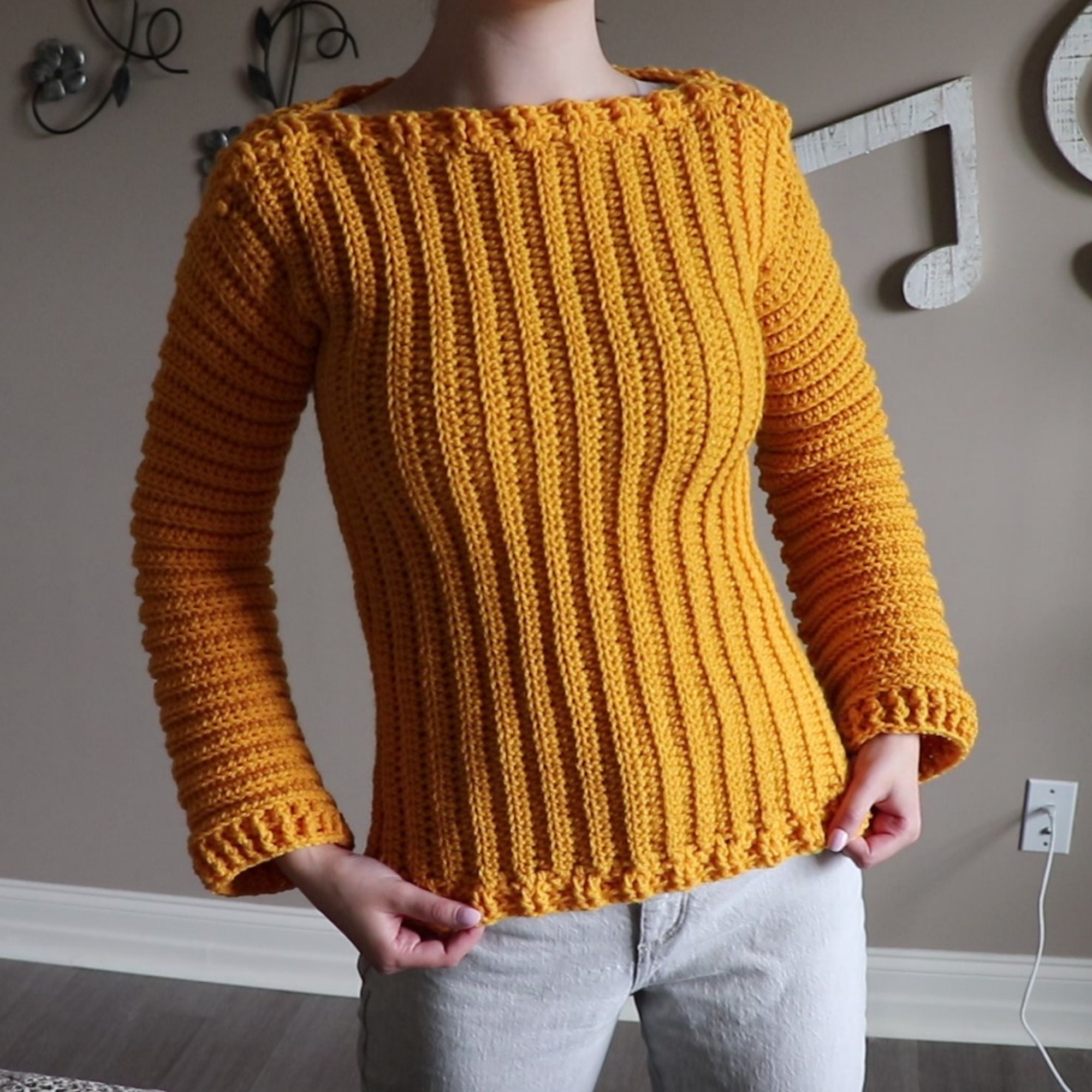 14+ Crochet Pullover Sweater Patterns CROCHET PATTERN / Simple Pullover Sweater Instant PDF | Etsy