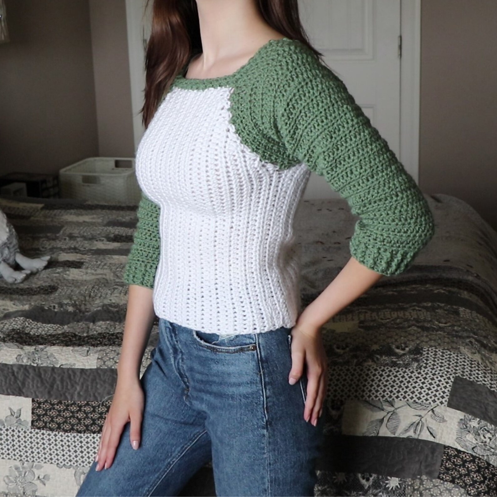 CROCHET PATTERN // Classic Raglan T-shirt | Instant PDF Download With ...