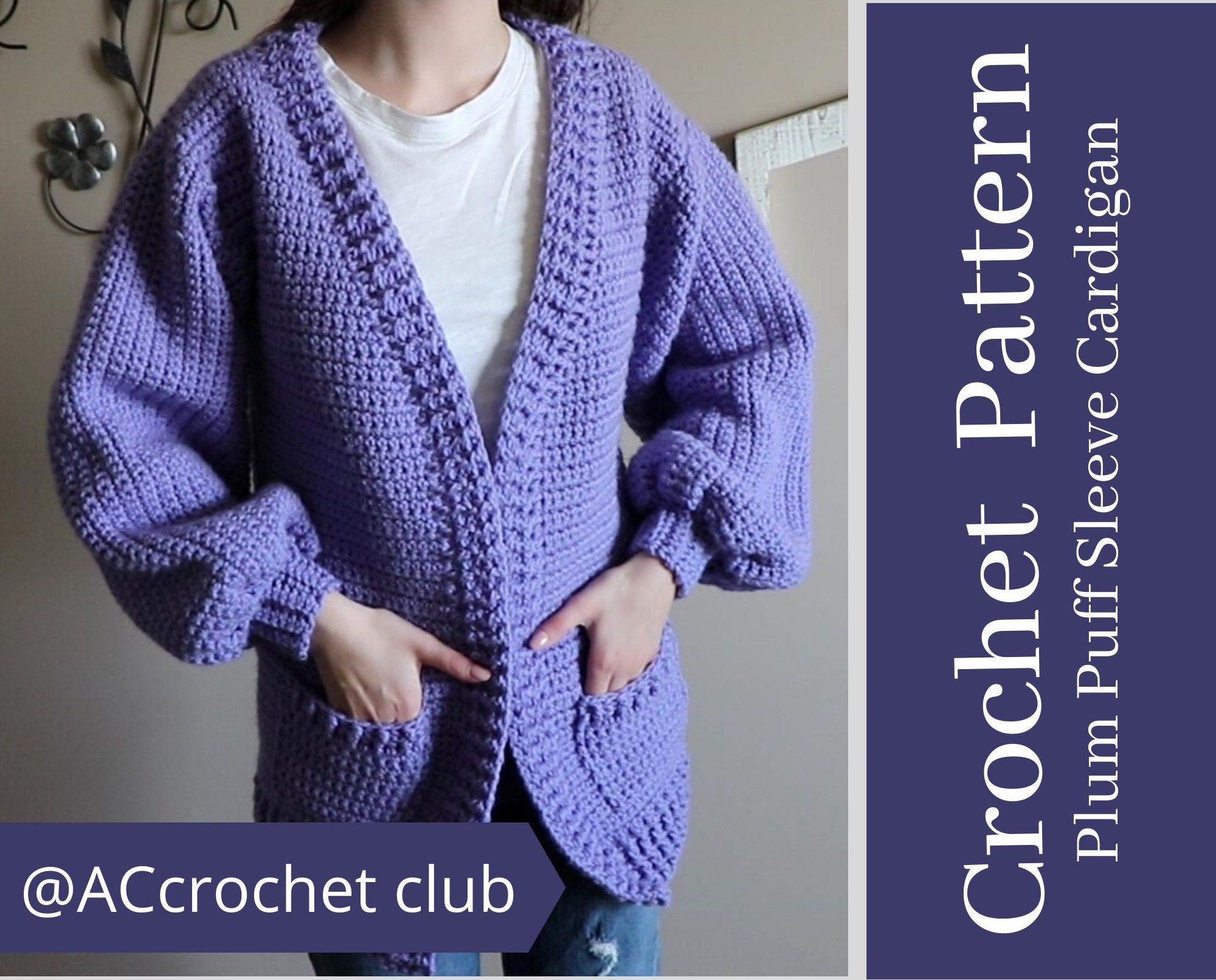 Puff Sleeve Cardigan - Etsy Puff Sleeve Cardigan - Etsy