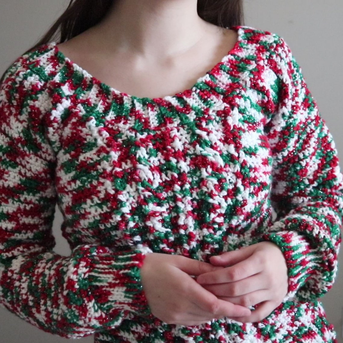 Crochet Ugly Christmas Sweater Pattern Easy and Cozy Winter Etsy