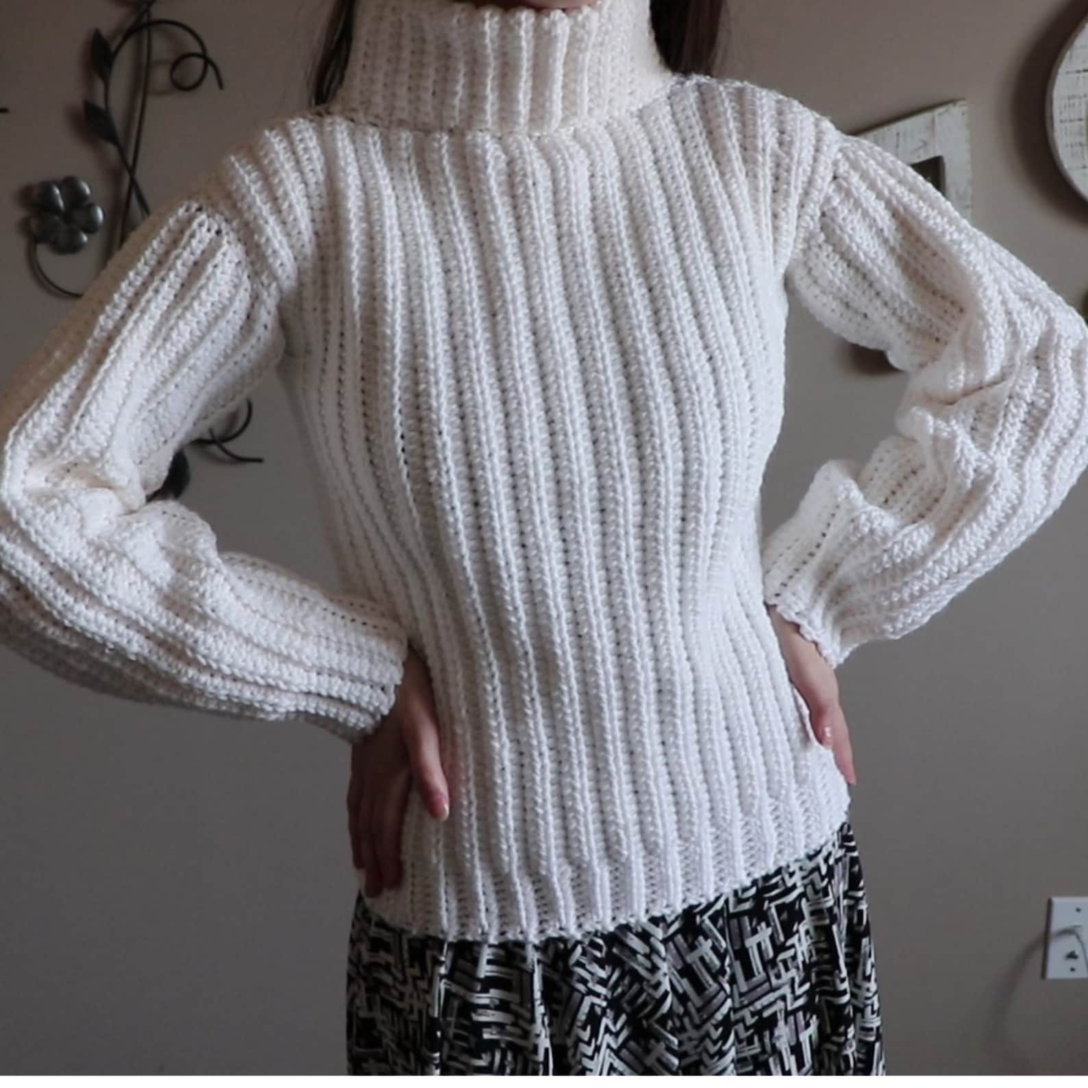 CROCHET PATTERN // Easiest Classic Sweater Ever / Instant PDF Etsy