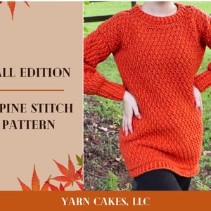 CROCHET PATTERN // Alpine Stitch Sweater // Instant Downloadable PDF With Pictures & Video Included // long, simple, texured, easy, cozy