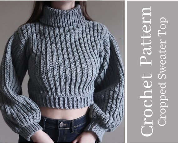 crochet crop sweater pattern