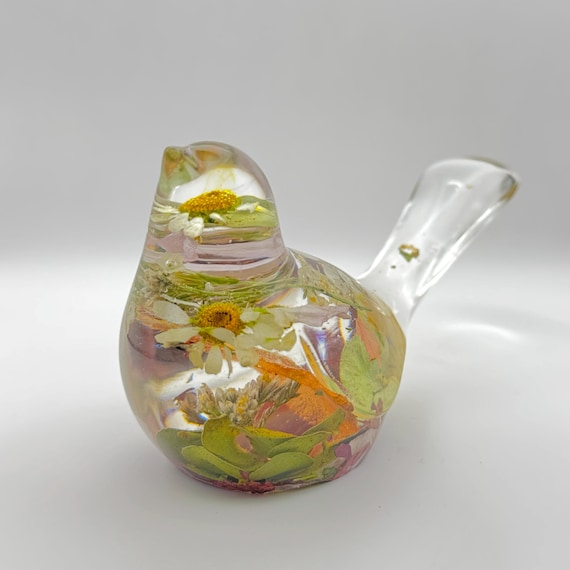 Flower Bird Memorial Keepsake: Funeral or Wedding Floral Preservation
