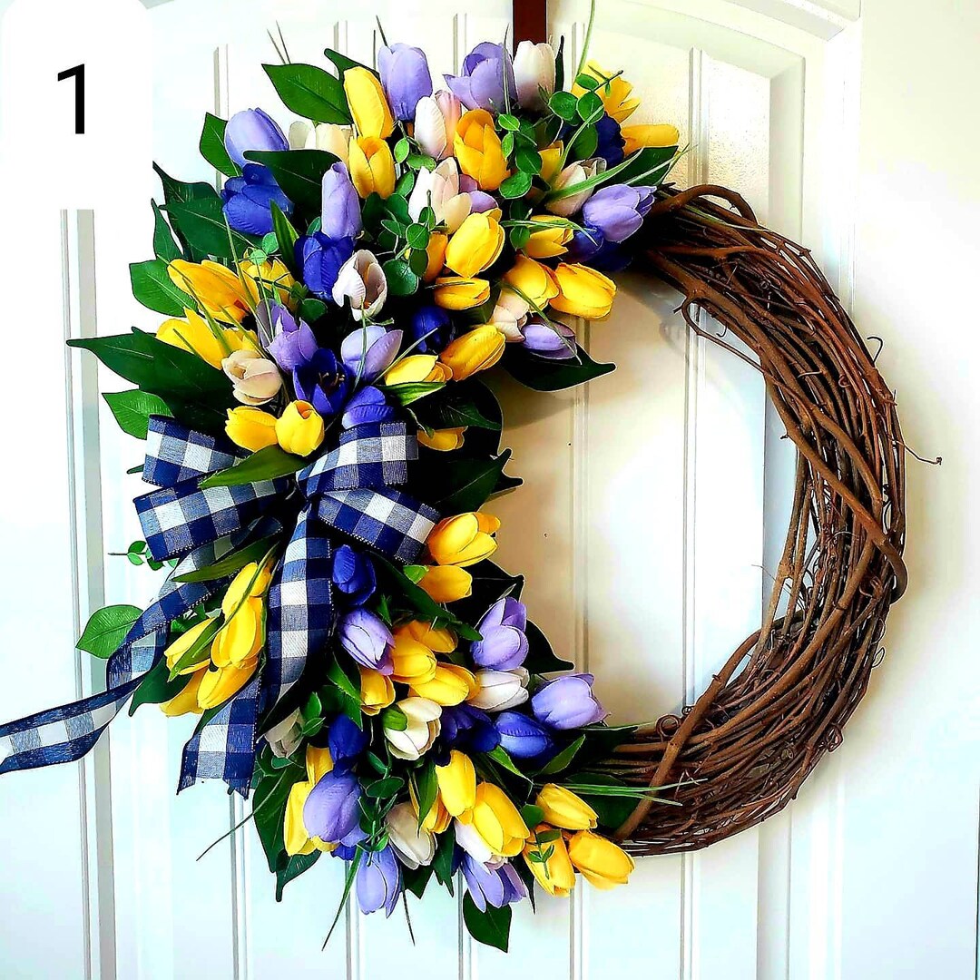 BEST SELLER Tulip Wreath All Season Wreath Summer Wreath