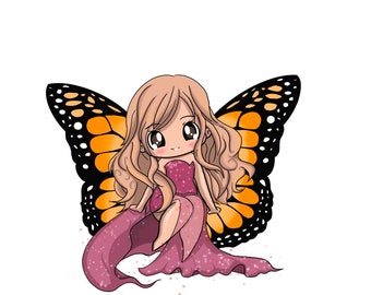 Chibi Butterfly Mariah Carey Sticker