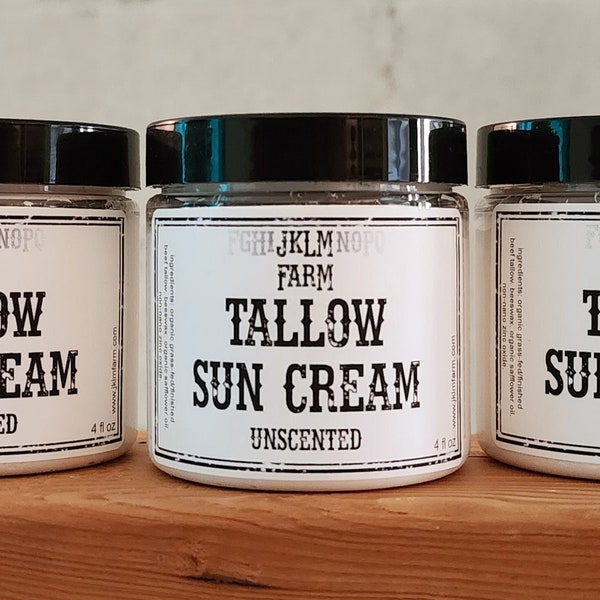 Tallow Sun Cream