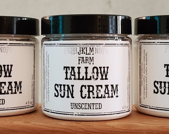 Tallow Sun Cream