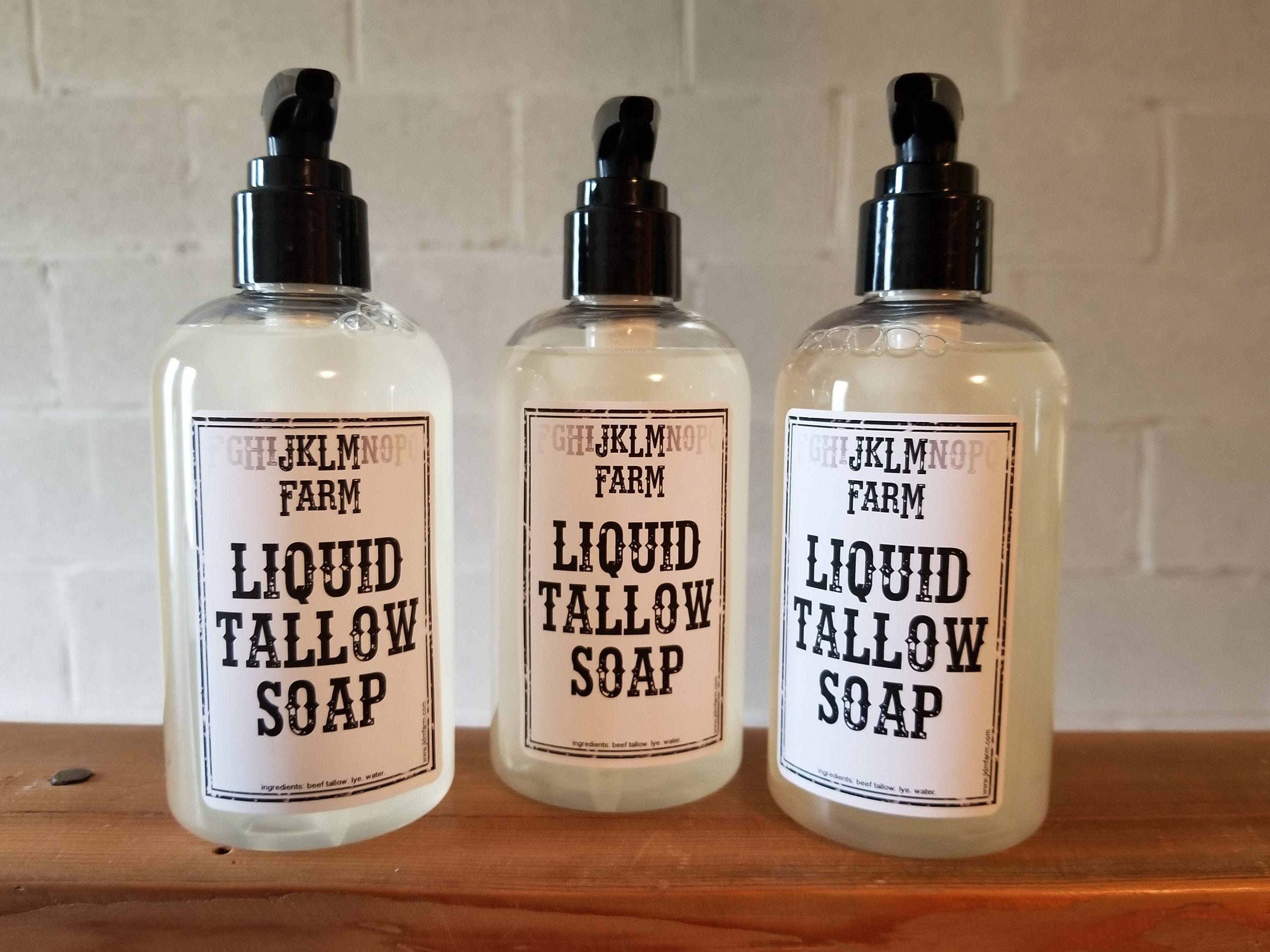 Liquid Tallow Soap Etsy