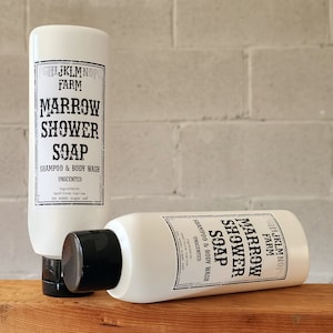 jklm farm natural organic grass-fed beef bone marrow shower soap shampoo body wash bottle
