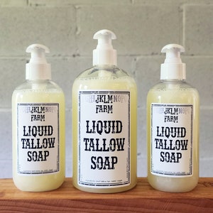 Liquid Tallow Soap