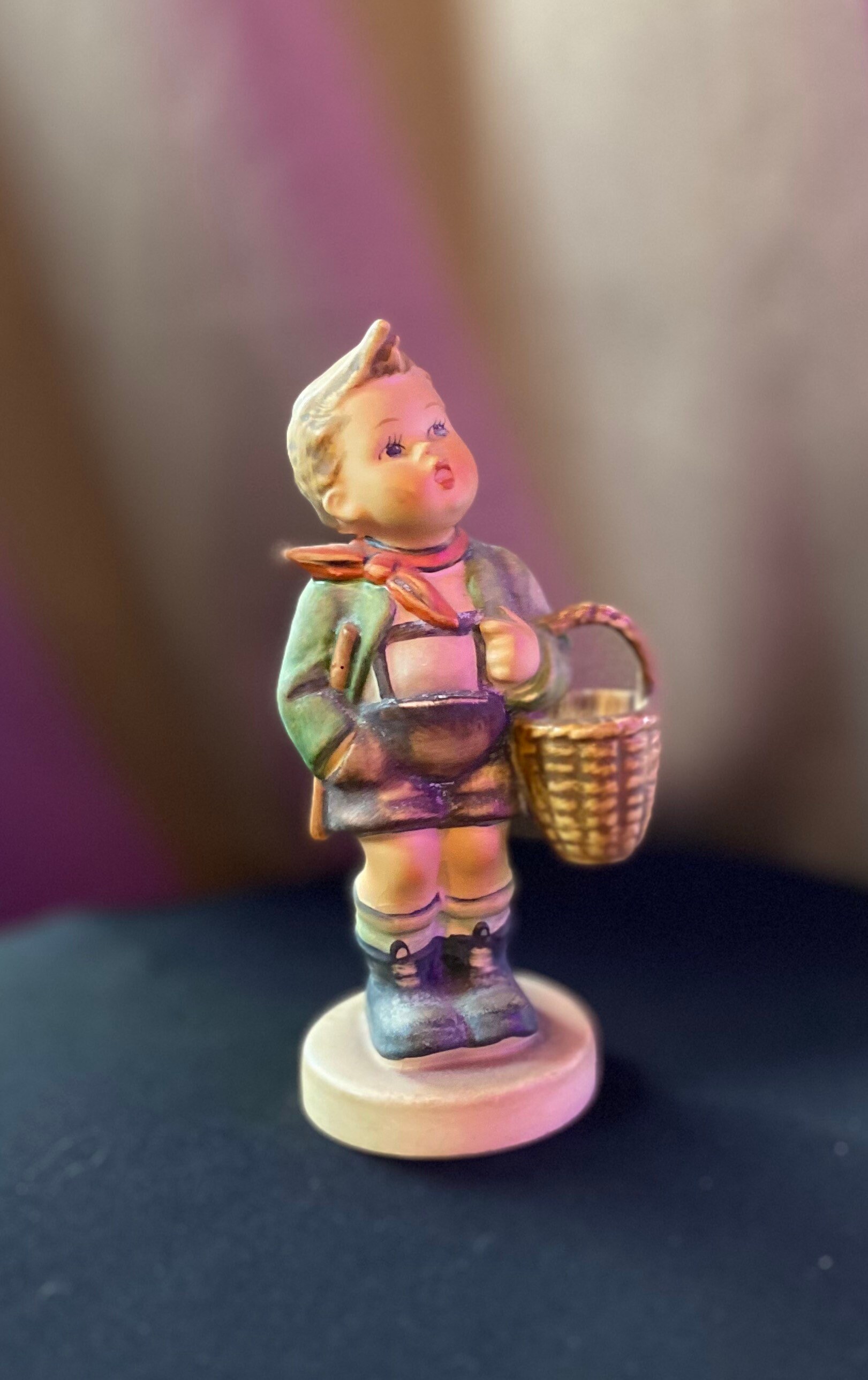 M I Hummel village Boy/ Boy Lost in Thought Carrying a Etsy