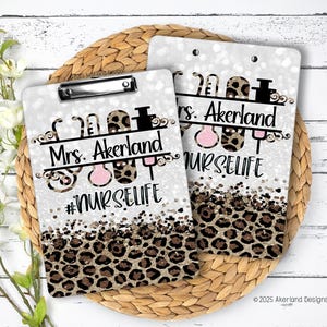 Nurse Clipboard Personalized with a name, choose your #hashtag - Nurse Appreciation Gift