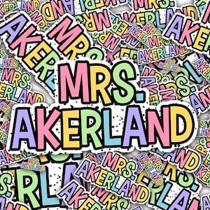 Teacher&#39;s Name Whiteboard Magnets, Classroom Decor Magnets