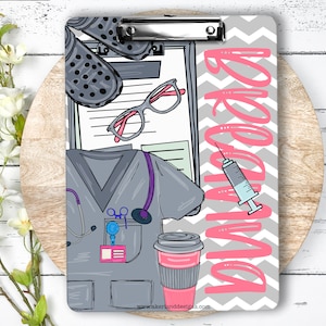 Nurse Clipboard with name front and back - Nurse Gift - Nurse Graduate Gift - Double Sided