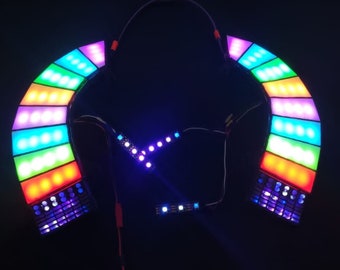 Kit LED paneles laterales luces RGB animadas para casco Guy Manuel