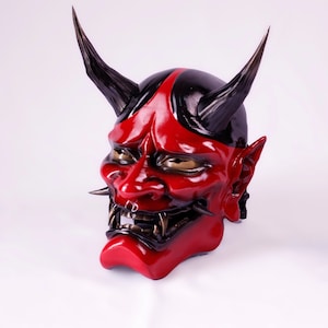 Hannya Mask wearable full size japanese Oni red demon