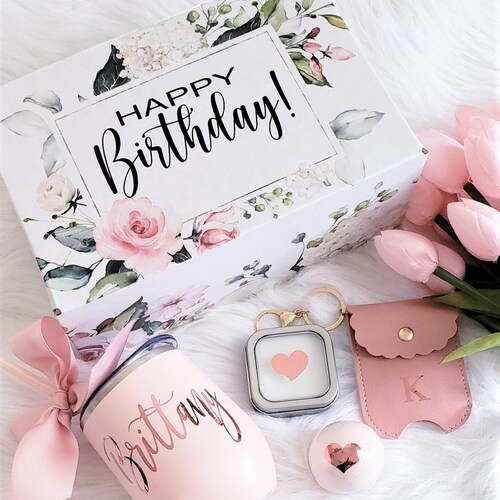 Happy Birthday Gift Box for Her Personalized Birthday Box Etsy