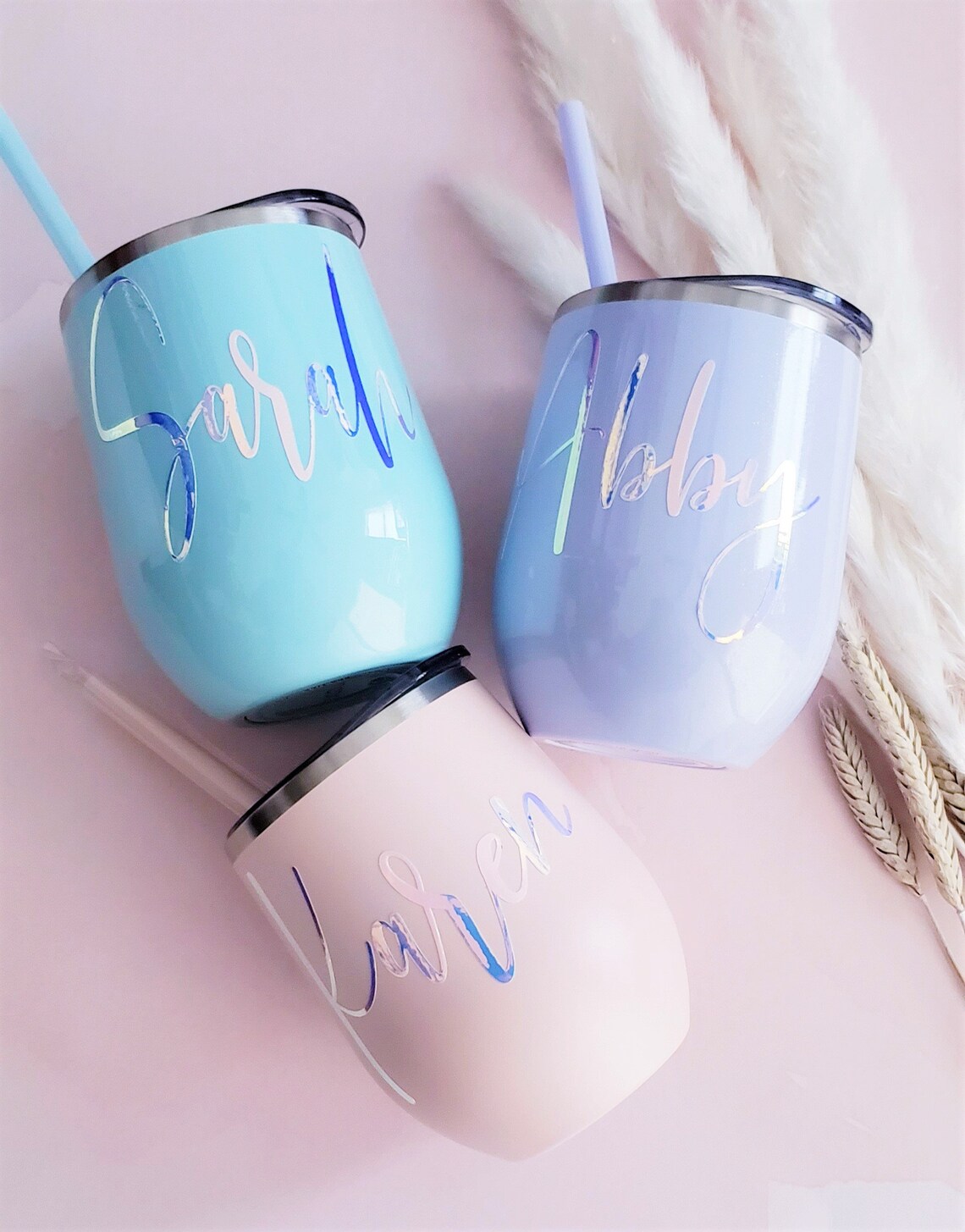 blush wine tumbler