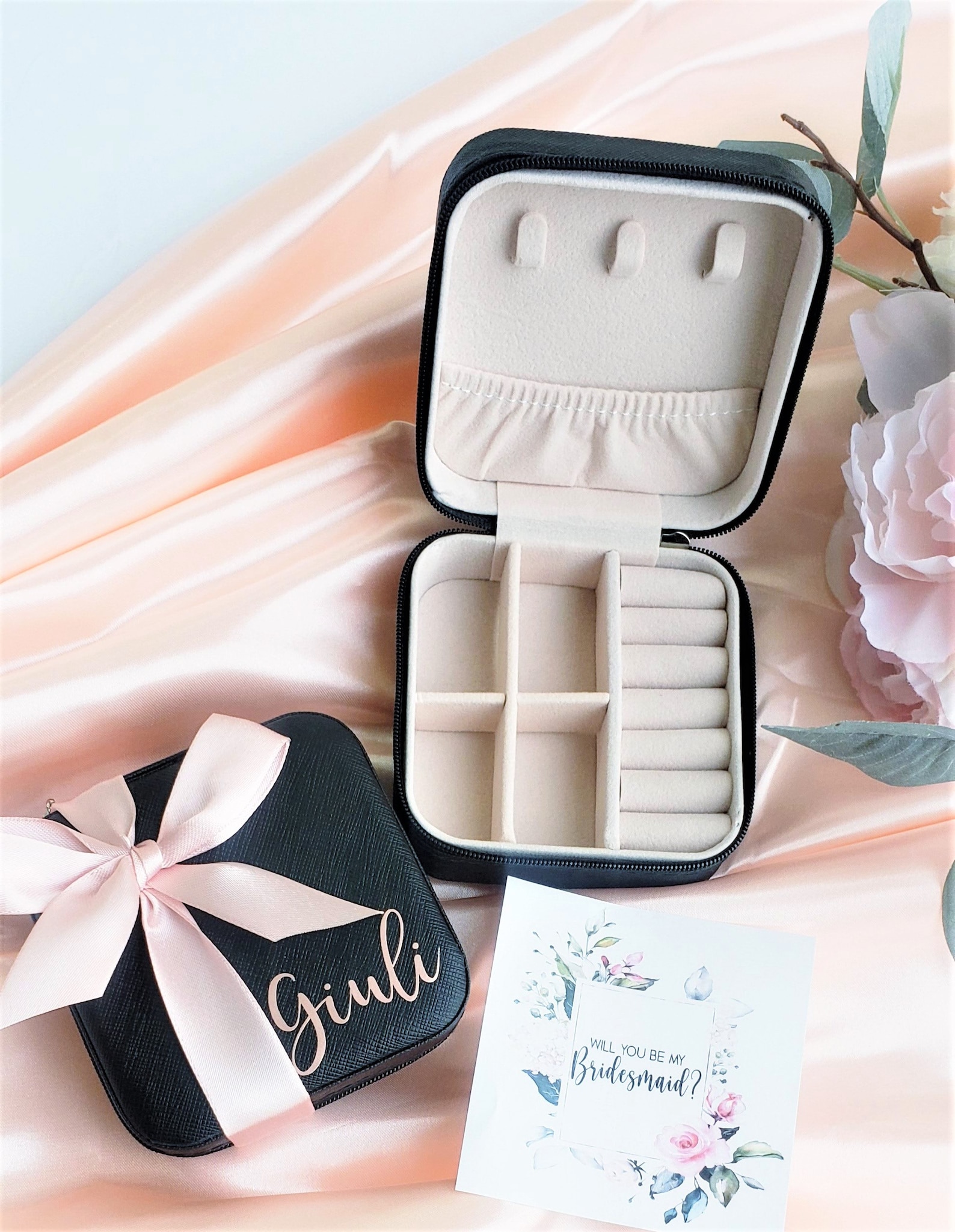 Personalized Jewelry Box Bridesmaid Gift Bride Gift Jewelry Etsy