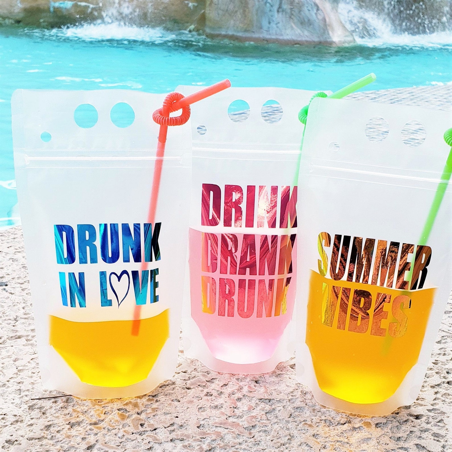 Drink Pouches Juice Pouches Alcohol Drink Pouches Etsy