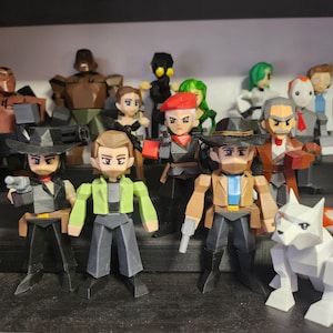 Custom Low Poly style Figure / Final Fantasy 7'ify yourself