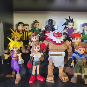 Custom Low Poly style Figure / Final Fantasy 7&#39;ify yourself