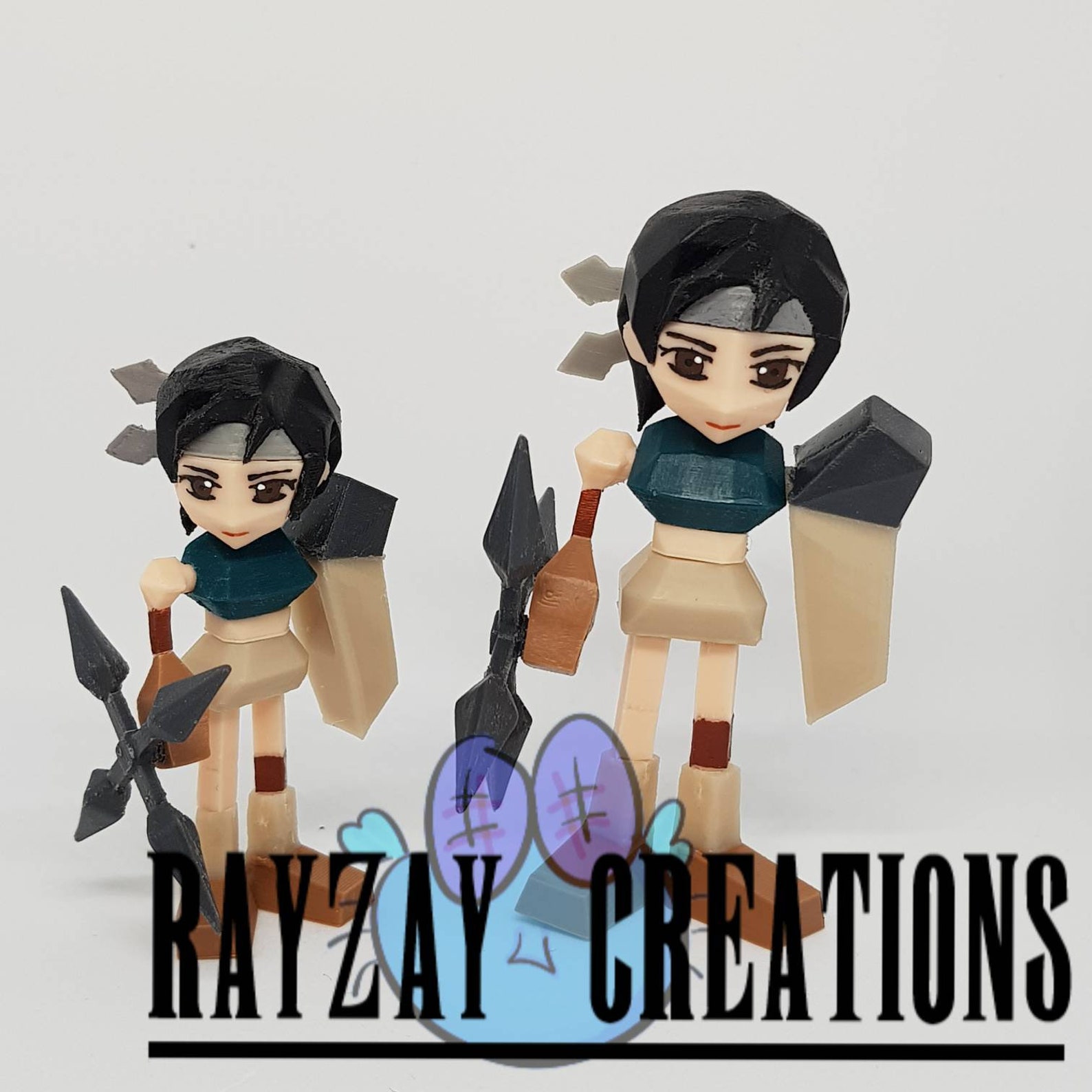 ffvii low poly figures