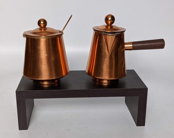 Heavy Tin Washed Copper Creamer Pitchersolid Copper And Brass Creamer Dishlarge Copper Creamer Pitchergifton Salekrazyvintagegypsies Serving Odds Ends Dining Serving 330 Co Il